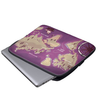 Funda Para Portátil Mapa mundial
