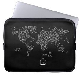Funda Para Portátil Mapa mundial
