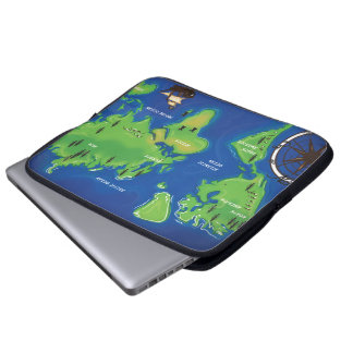 Funda Para Portátil Mapa mundial