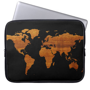 Funda Para Portátil mapa mundial
