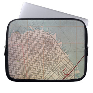 Funda Para Portátil Mapa Topográfico del Este de San Francisco