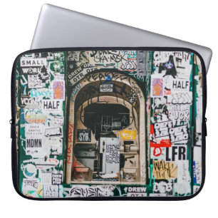 FUNDA PARA PORTÁTIL MÁQUINA ATM CON GRAFFITI