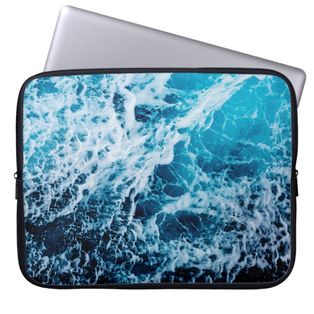 Funda Para Portátil Mar rápido en barco de vela. Dramática e imagen (Frente)