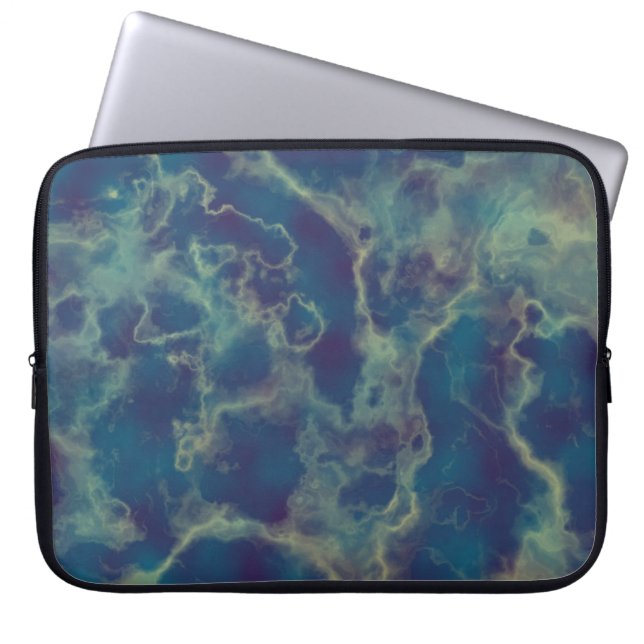 Funda Para Portátil Marble azul 2 (Frente)