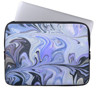 Funda Para Portátil Marble Forms – White & Grey Minimal Texture
