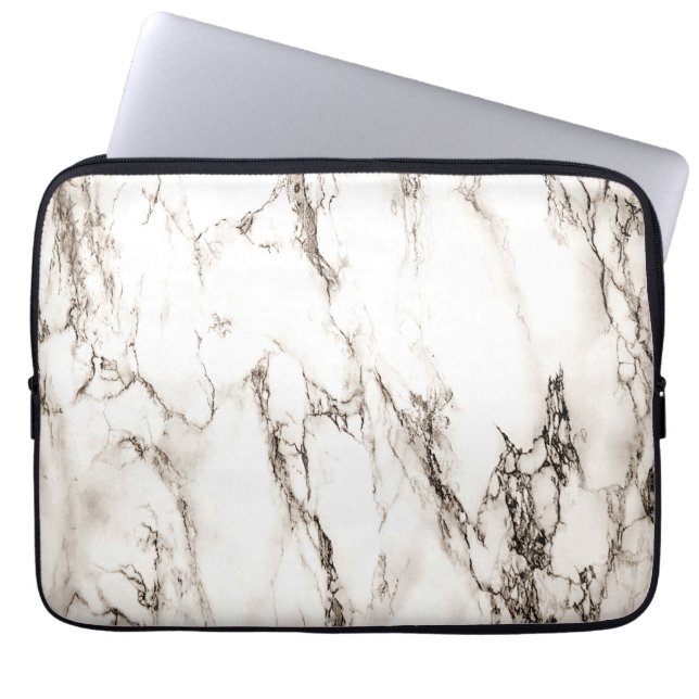 Funda Para Portátil Marble marrón (Frente)