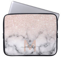 Marble Ombre Purpurina de oro Rosa espumoso