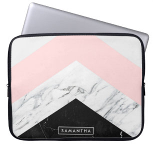 Funda Para Portátil Marble Triangles