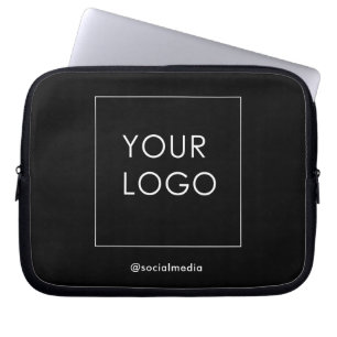 Funda Para Portátil Marca Black Company Business Modern Logo