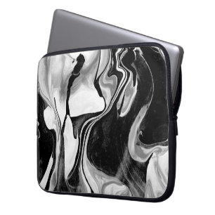 Funda Para Portátil Marcado negro y blanco