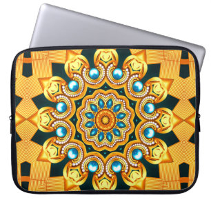 Funda Para Portátil Marco de fondo decorativo de ilustracion con parte
