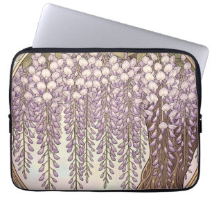 Funda Para Portátil Marco dorado floral Art Nouveau
