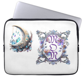 Funda Para Portátil Marco floral de mamá