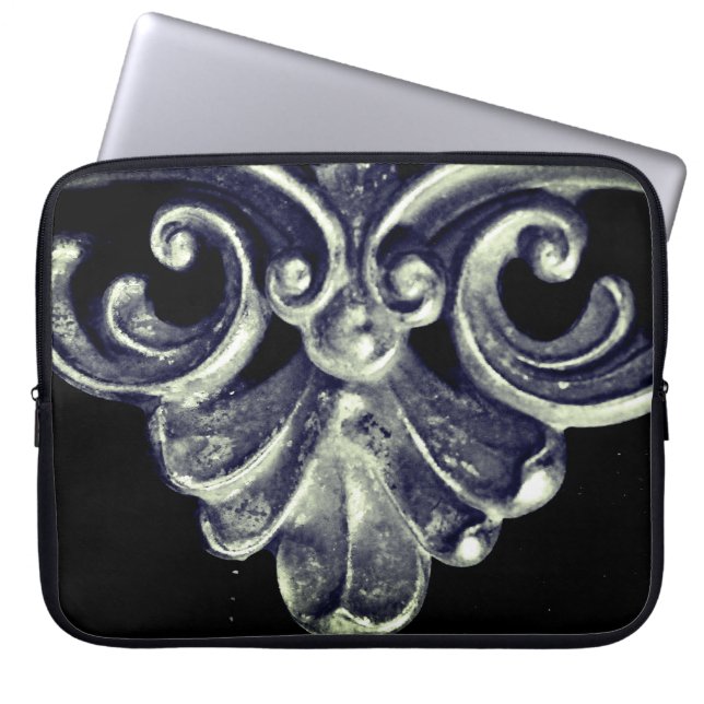 Funda Para Portátil Marco francés plateado (Frente)