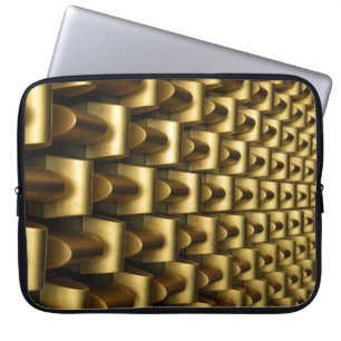 Funda Para Portátil Marco metalizado de bronce