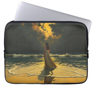 Funda Para Portátil Marea Dorada de Soledad | Mareas Celestiales
