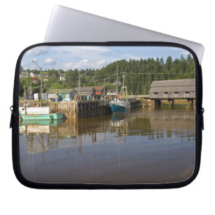 Funda Para Portátil Marea media en la Bahía de Fundy en St. Martins, N