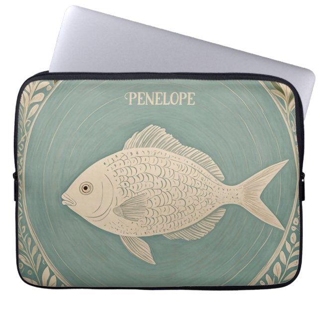 Funda Para Portátil Mareas tranquilas personalizadas (Frente)