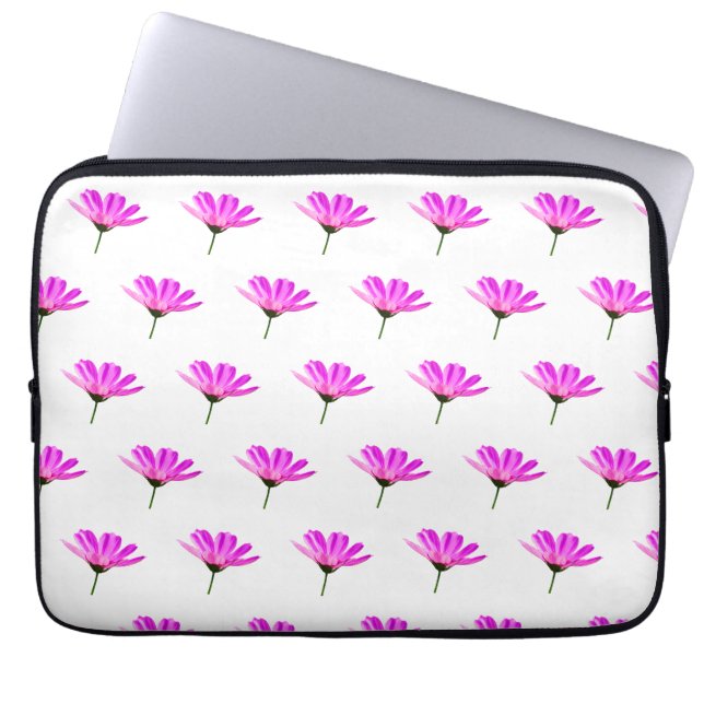 Funda Para Portátil Margarita Rosa  (Frente)