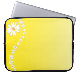 Funda Para Portátil Margaritas En Funda De Computadora Portátil Amaril