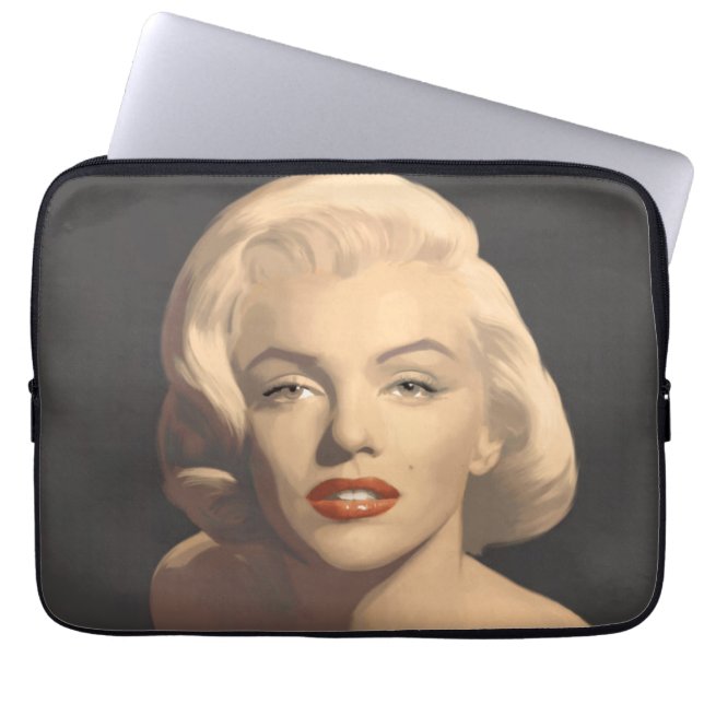 Funda Para Portátil Marilyn gris gráfica (Frente)