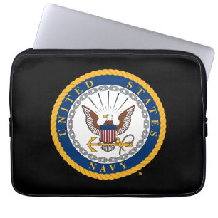 Funda Para Portátil Marina de Estados Unidos Emblema naval
