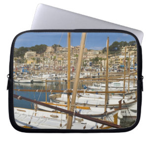 Funda Para Portátil Marina, Puerto de Sóller, costa oeste, Mallorca,