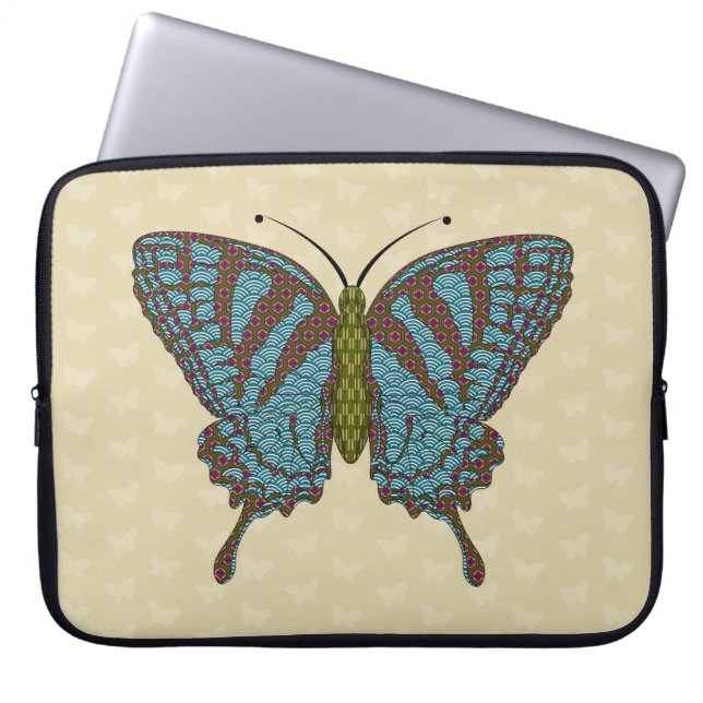 Funda para portátil Mariposa cola de golondrina ja (Frente)