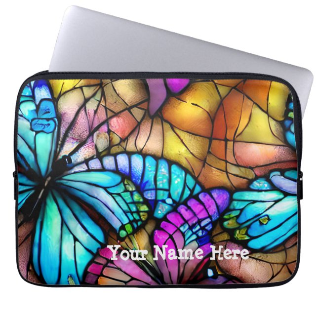 Funda Para Portátil Mariposa colorida (Frente)