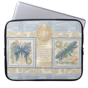 Funda Para Portátil Mariposa de la Oficina de Creación de G