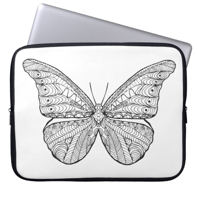 Funda Para Portátil Mariposa inspirada (Frente)