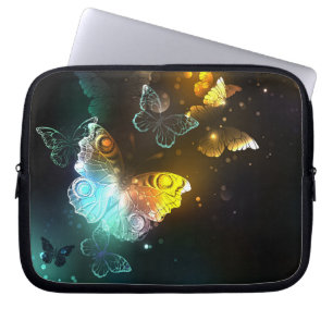 Funda Para Portátil Mariposa luminosa y mariposas nocturnas