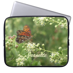 Funda Para Portátil Mariposa naranja, nombre, equipo