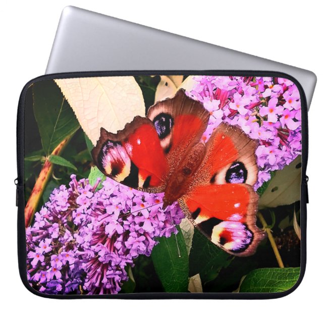 Funda Para Portátil Mariposa roja (Frente)