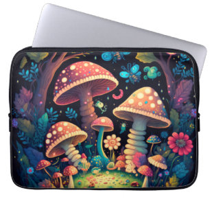 Funda Para Portátil Mariposas de hongos mágicos