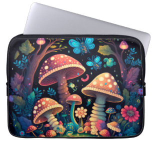 Funda Para Portátil Mariposas de hongos mágicos