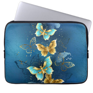 Funda Para Portátil Mariposas doradas