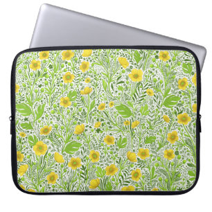 Funda Para Portátil Mariposas en blanco