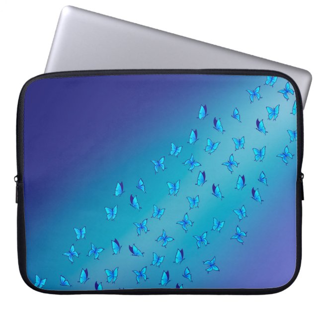 Funda Para Portátil Mariposas encantadas (Frente)