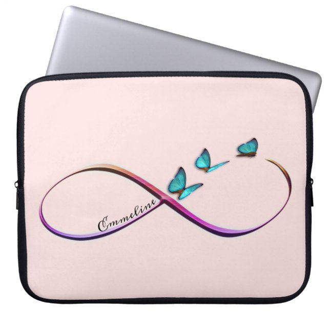 Funda Para Portátil mariposas infinitas (Frente)