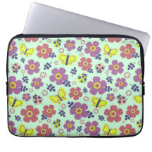 Mariposas, Mariquitas, Flores y Hojas