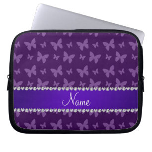 Funda Para Portátil Mariposas púrpuras conocidas personalizadas
