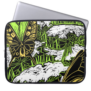 Funda Para Portátil Mariposas y encaje de la Reina Ana