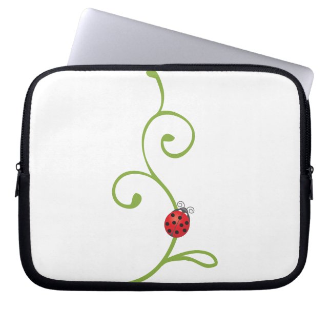 Funda Para Portátil Mariquita en vid (Frente)