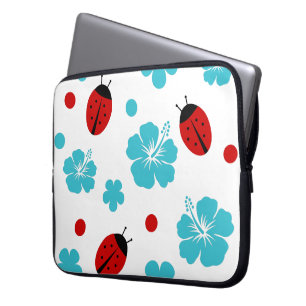 Funda Para Portátil Mariquitas florales de la naturaleza
