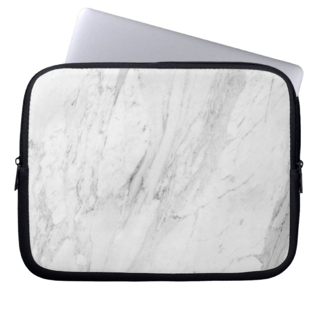 Funda Para Portátil Mármol blanco (Frente)