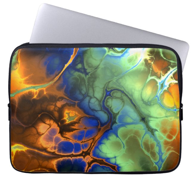 Funda Para Portátil Mármol galáctico (Frente)