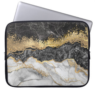 Funda Para Portátil Mármol Negro Diseño Portátil Funda Sleeve