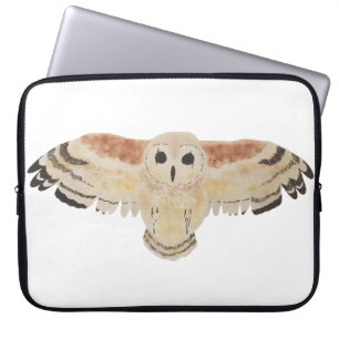 Funda Para Portátil Marsh Owl Watercolor Bird