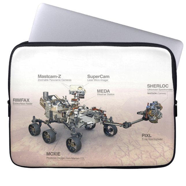 Funda Para Portátil Marte Perseverancia Rover Con Instrumentos (Frente)